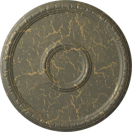 Odessa Bead & Barrel Ceiling Medallion (Canopies up to 5"), 19 3/4"OD x 1 3/8"P, Witch Hazel Crackle